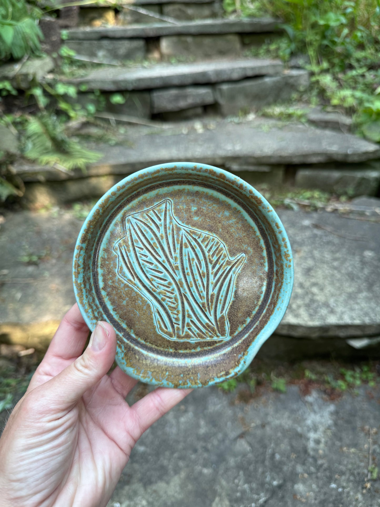 Green WI Spoon Rest