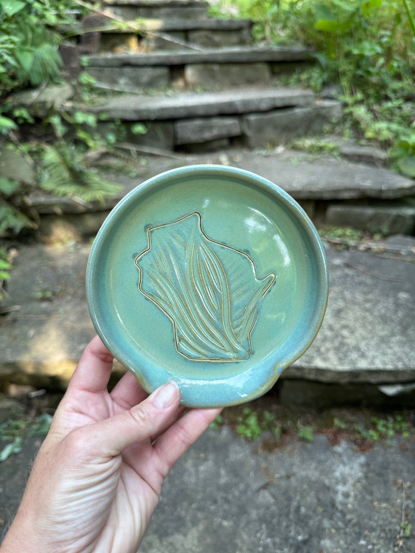 Green WI Spoon Rest