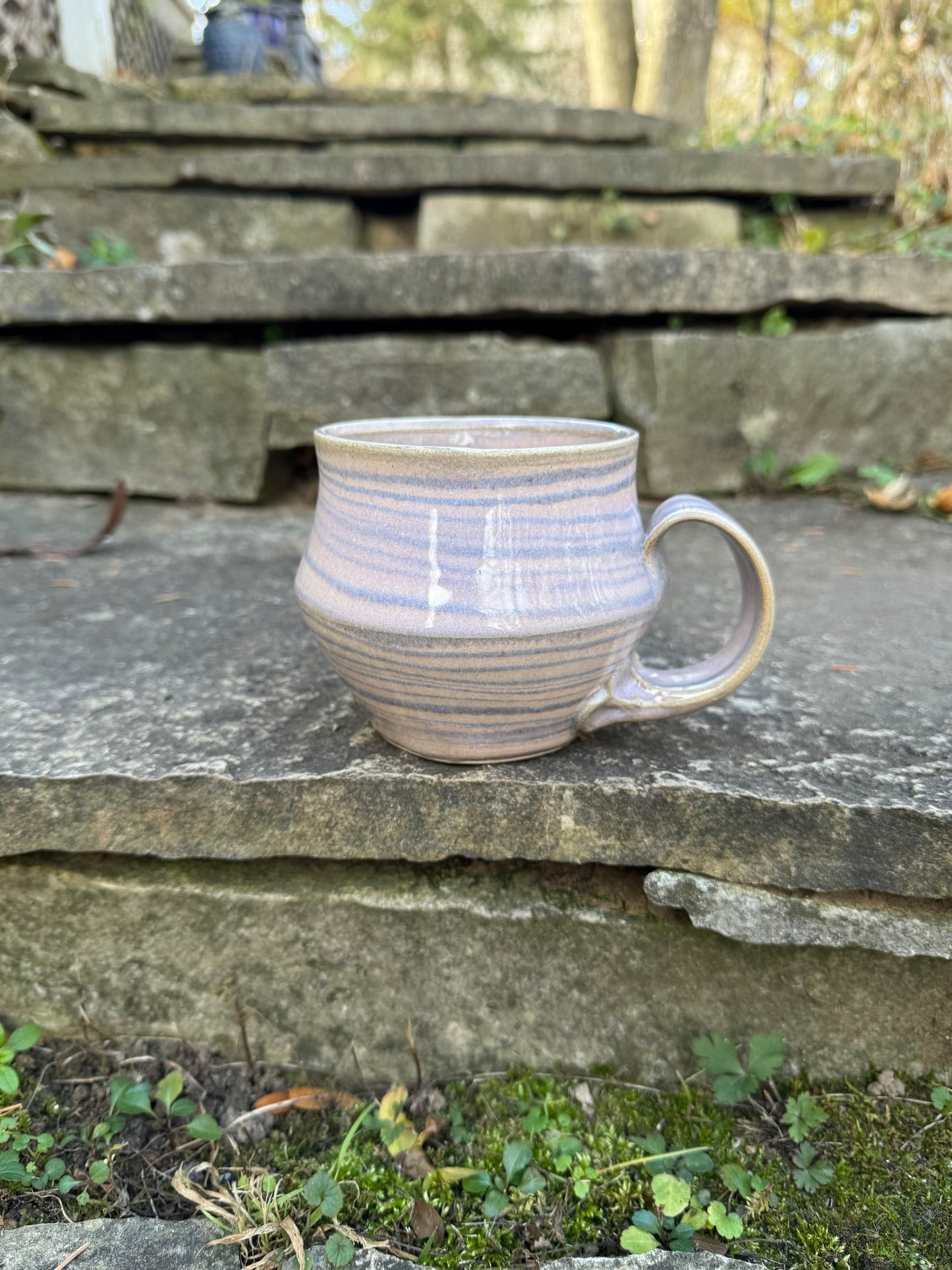 Mug - Large Swirled Pink