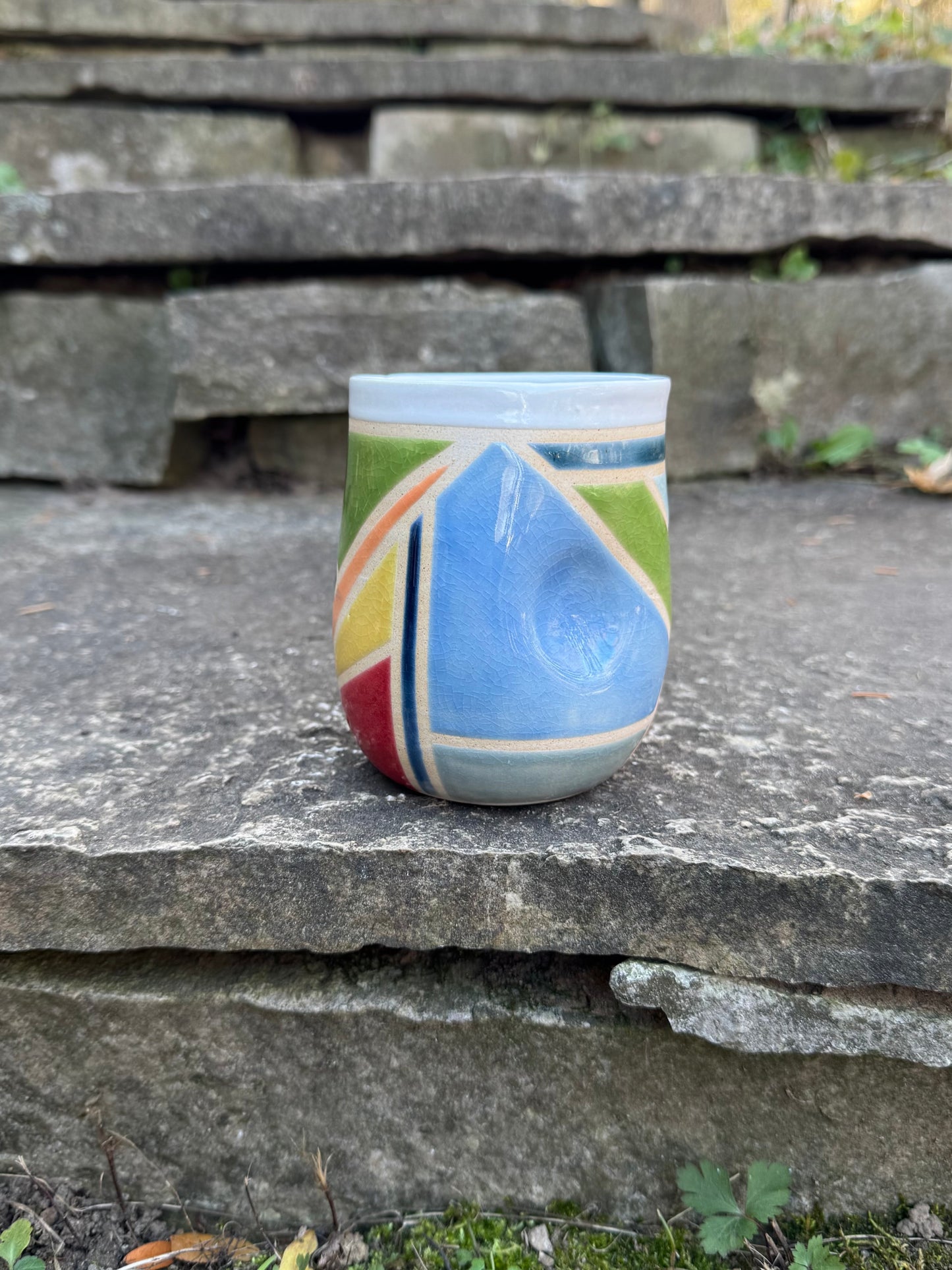 Dimple Cup Stained Glass
