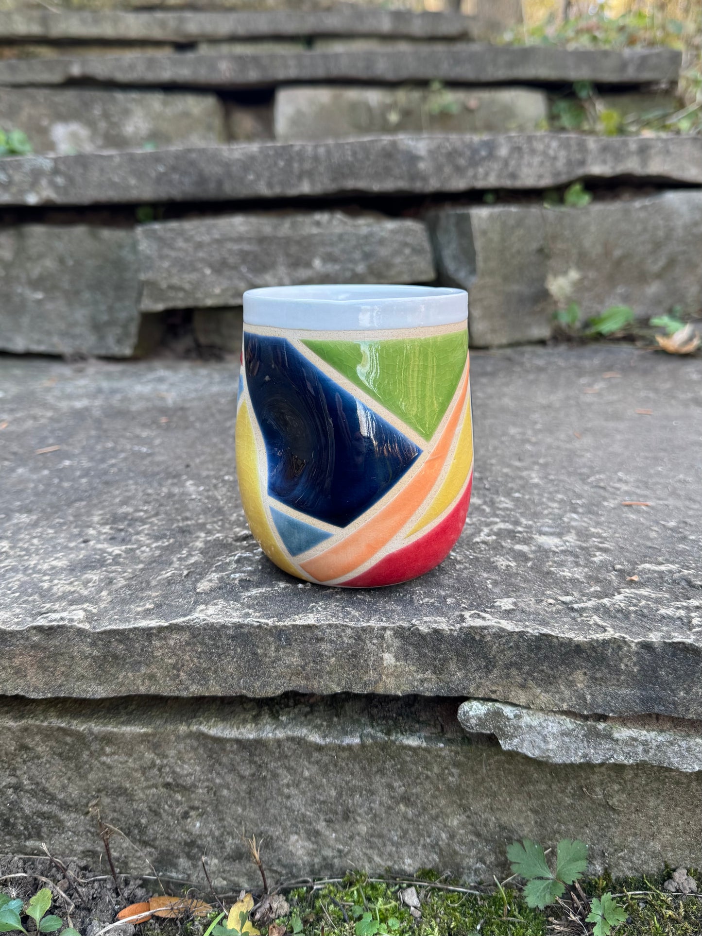 Dimple Cup Stained Glass