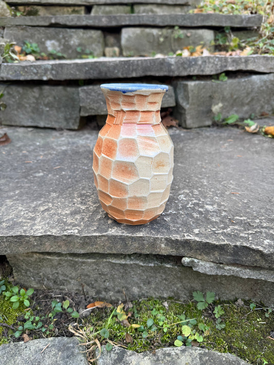 Vase - Faceted Soda Fired