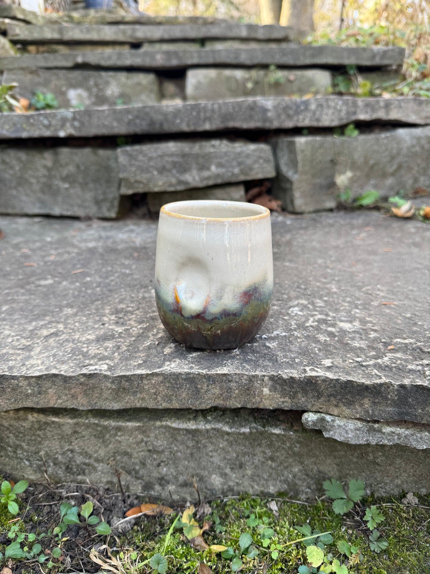 Dimple Cup - Beige Black