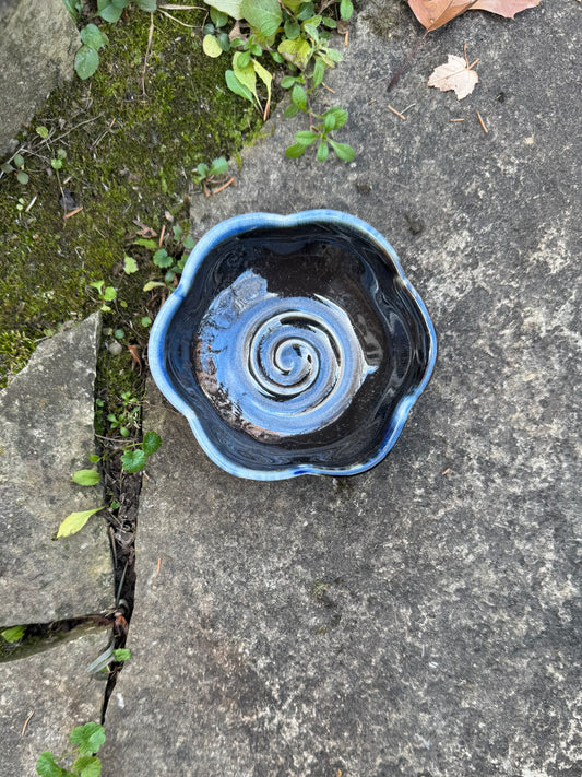 Trinket dish -dark blue