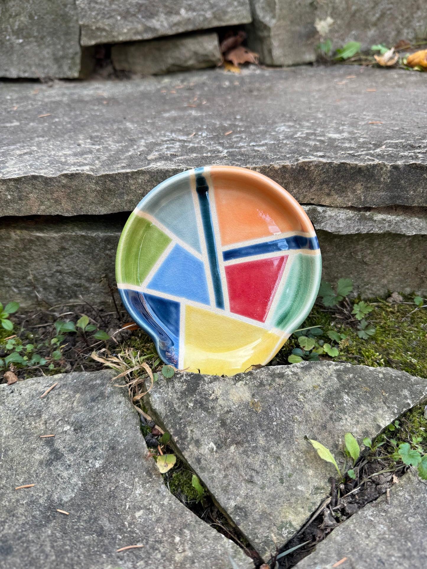 Spoon rest -stained glass