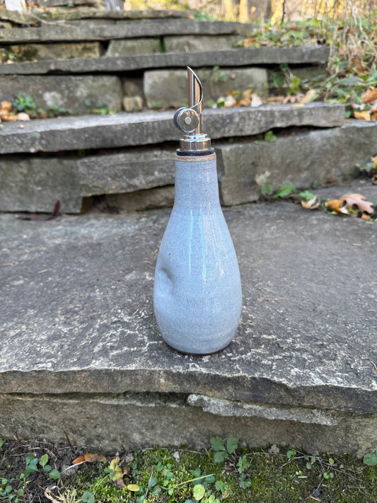Olive Oil Dispenser - blue dimple