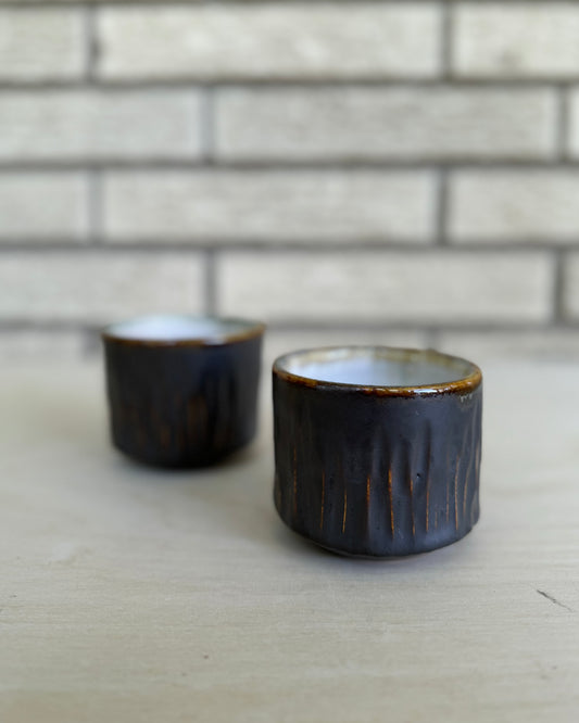 Black Iron Tea Cups