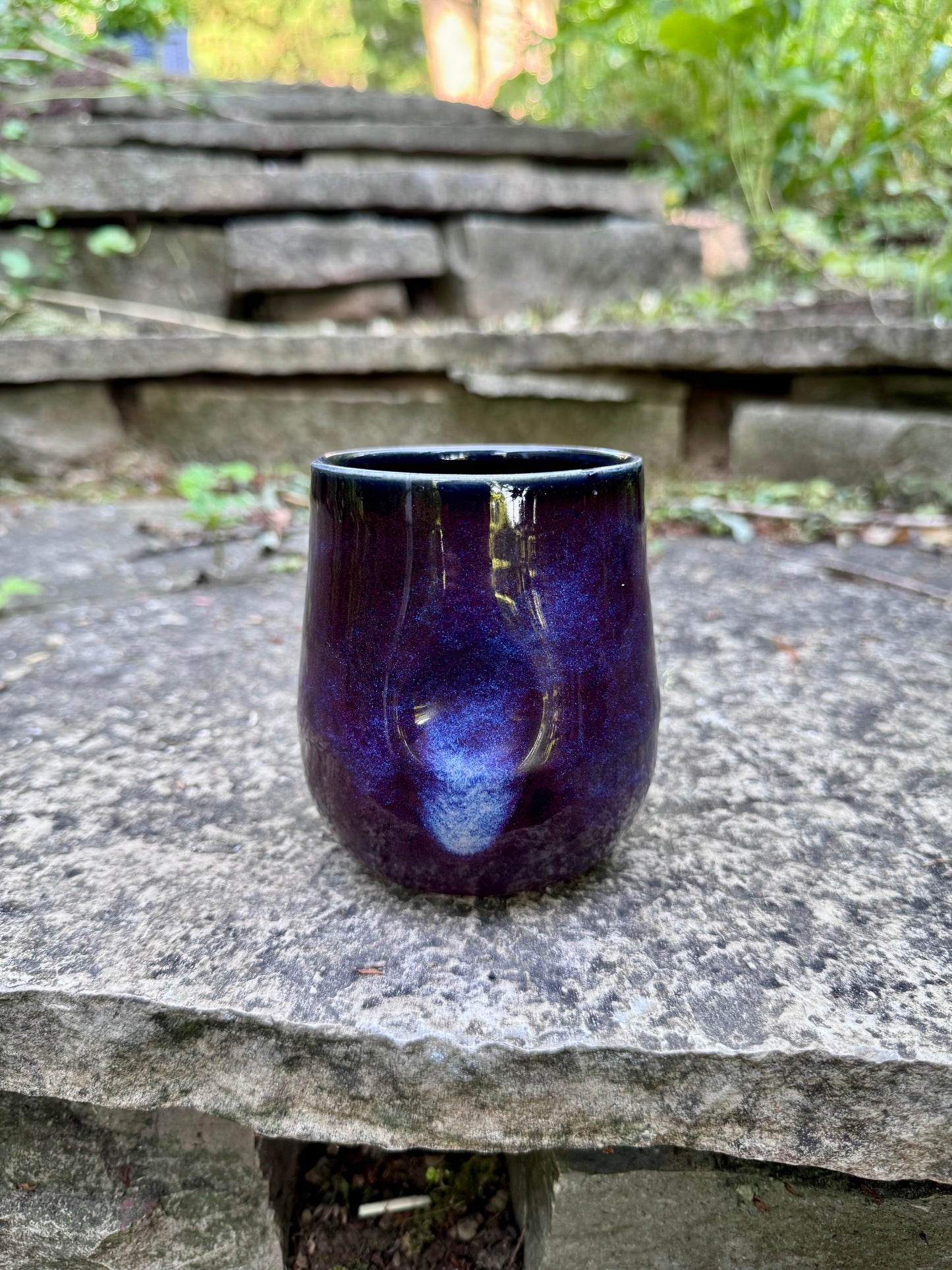 Dark Purple Dimple Cup