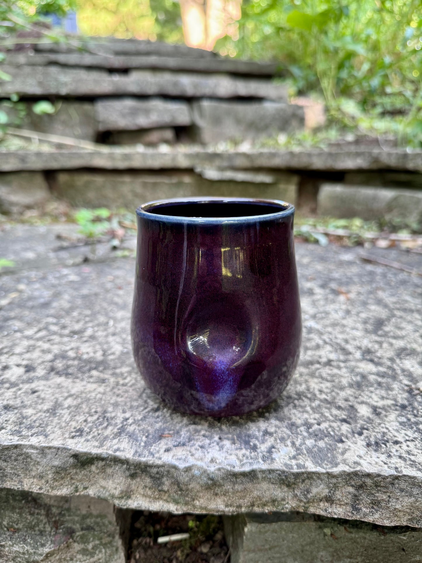 Dark Purple Dimple Cup