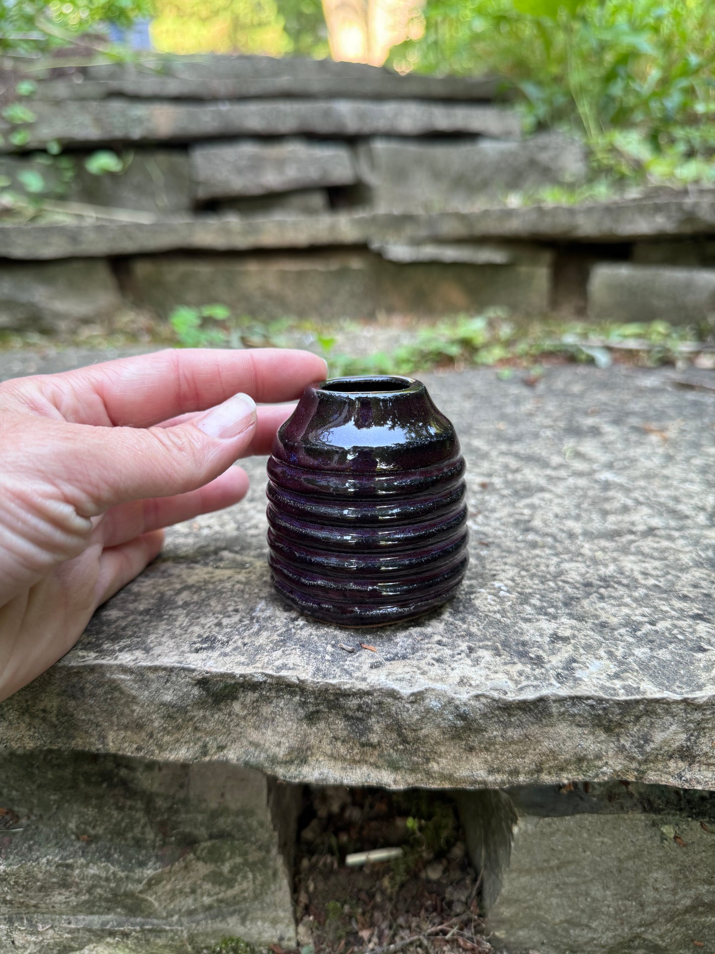 Dark Purple Bud Vase