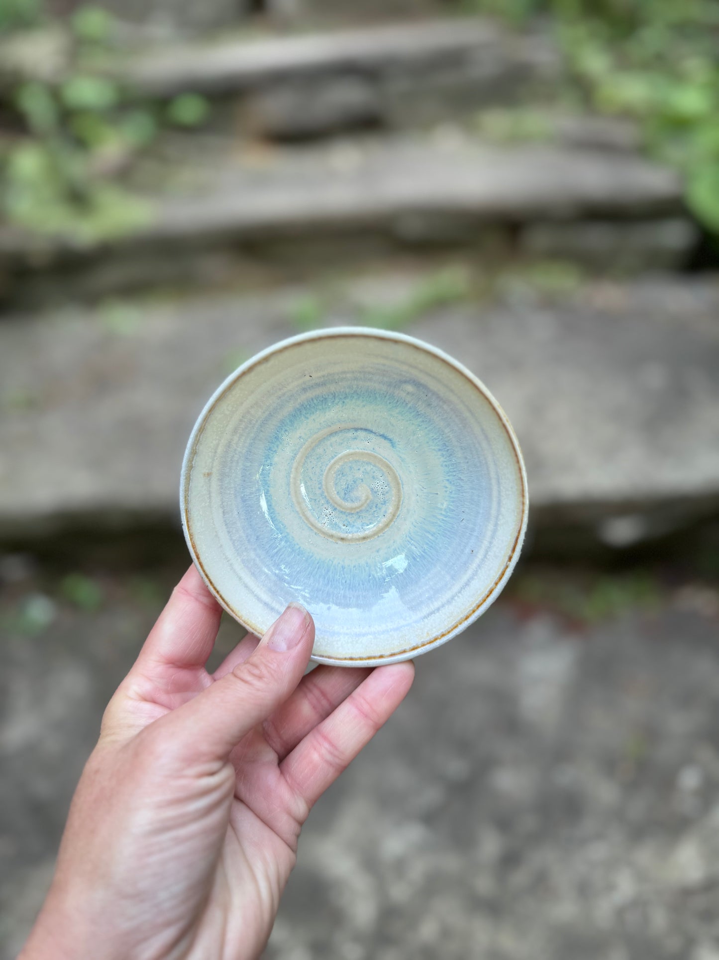 Light Blue Trinket Dish