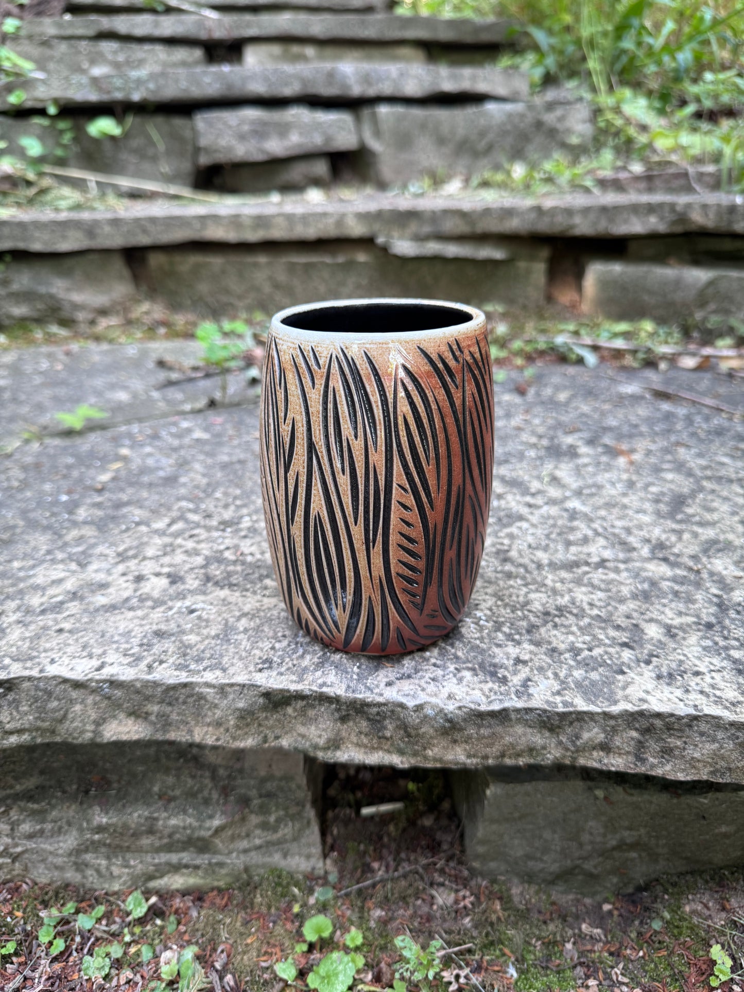 Carved Small Vase