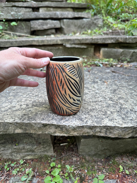 Carved Small Vase